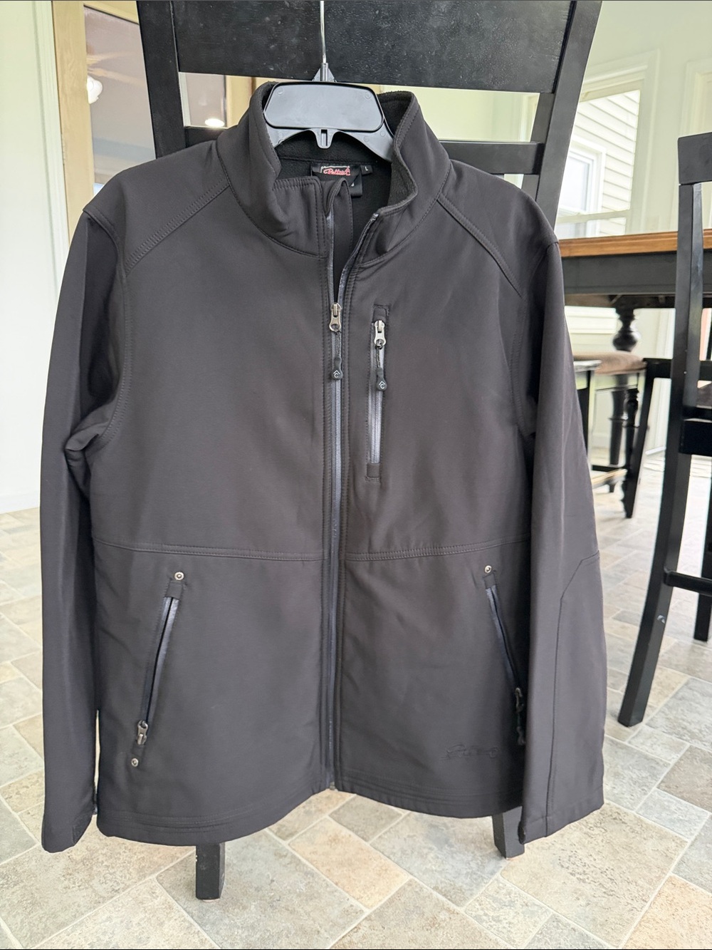 Men's Black Lightweight Softshell Jacket
